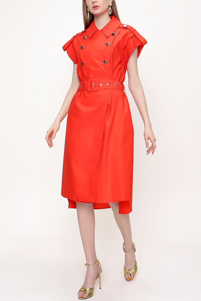 Red Shirt dress 93528