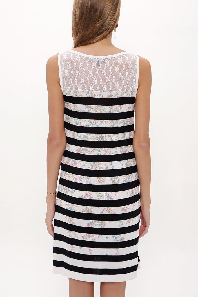 Black Strappy   sleeveless knit  dress  28474