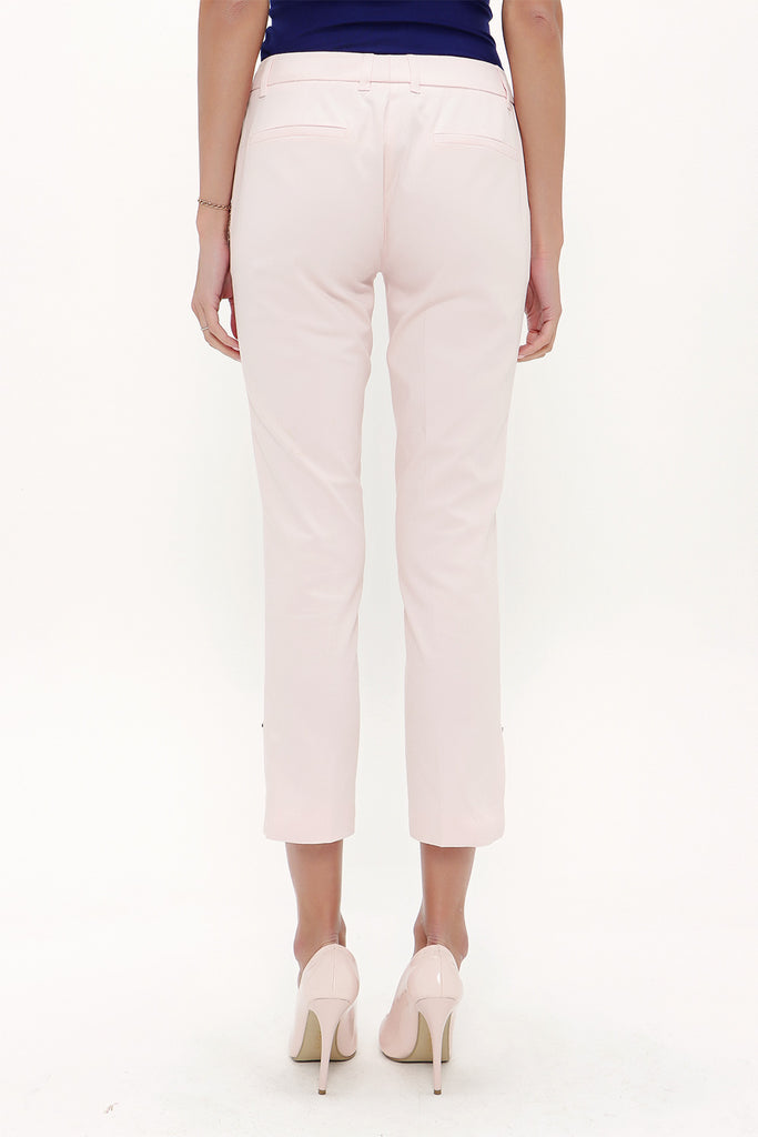 Pink Low- cut  and straight cut pants 41304