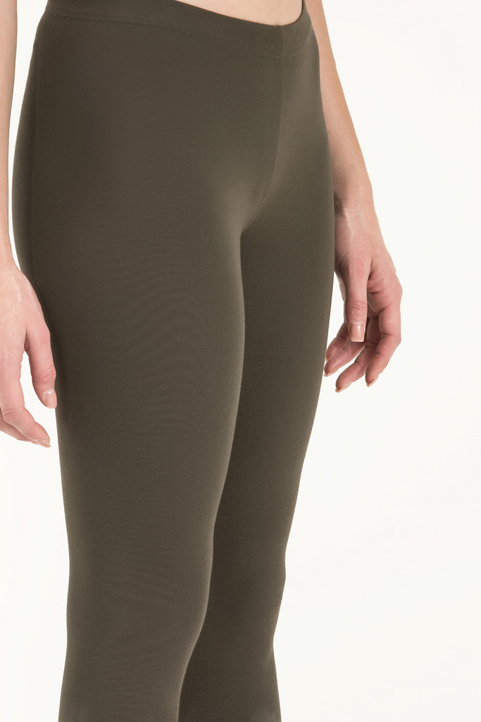 Khaki Woven  leggings 41164