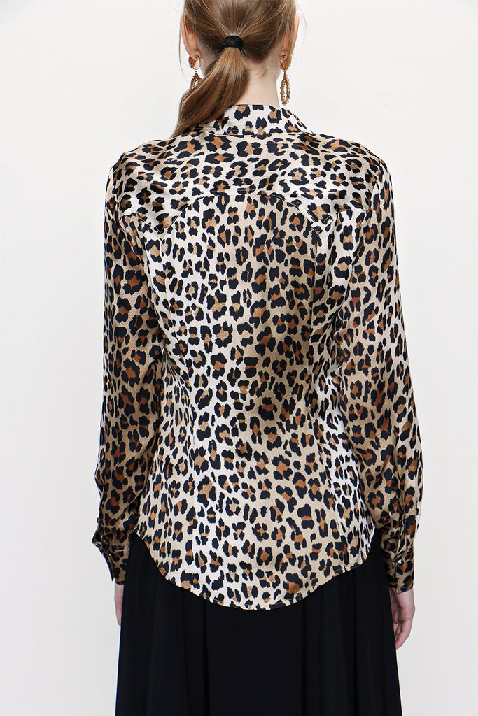 Pars Snap-fastened fitted waist shirt  10759