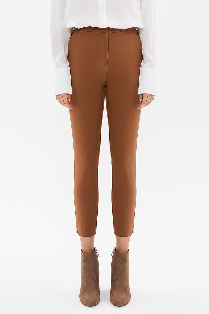 Camel Hair Five pocket trousers with elastic waist 41368