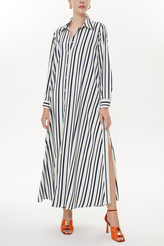 Striped Striped shirt dress 93431