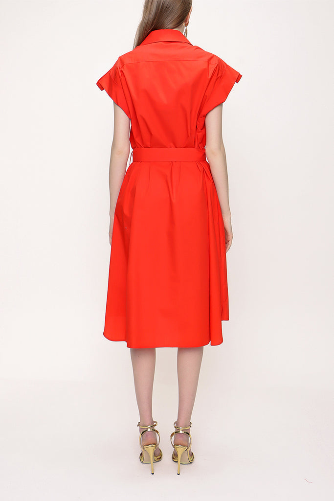 Red Shirt dress 93528