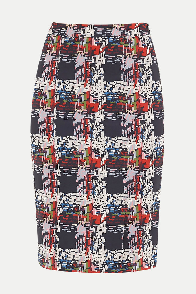 Patterned Zip detail Printed skirt 80976