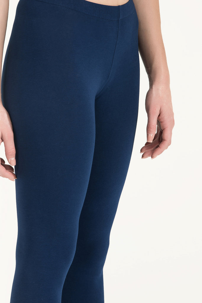 Navy Blue Woven  leggings 41164