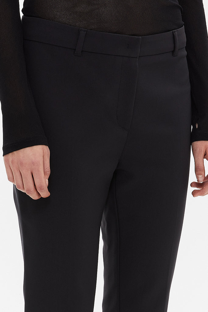 Black Turn-ups slim fit Pants 41272