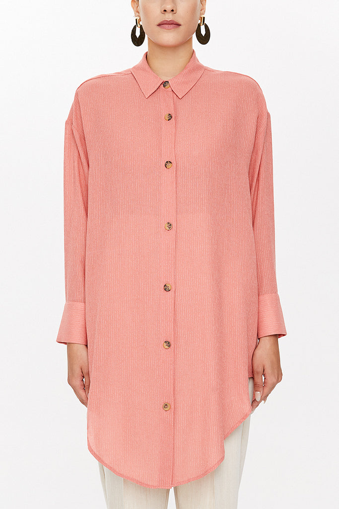 Salmon Cotton tunic 10729