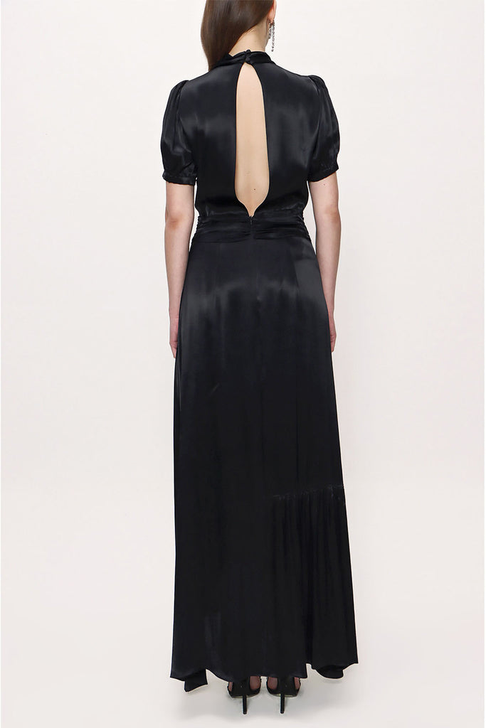 Black Asymmetric cut dress 93384