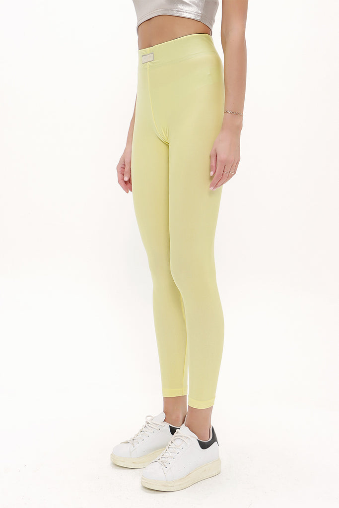 Yellow Woven  leggings 41322