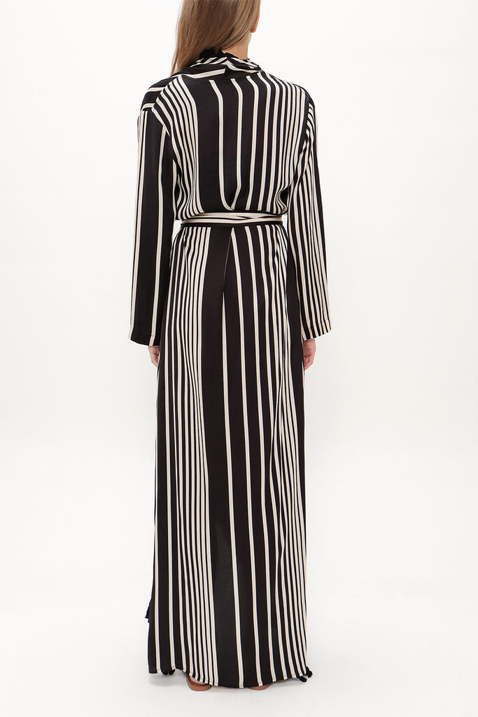 Striped Tassel maxi caftan 92727