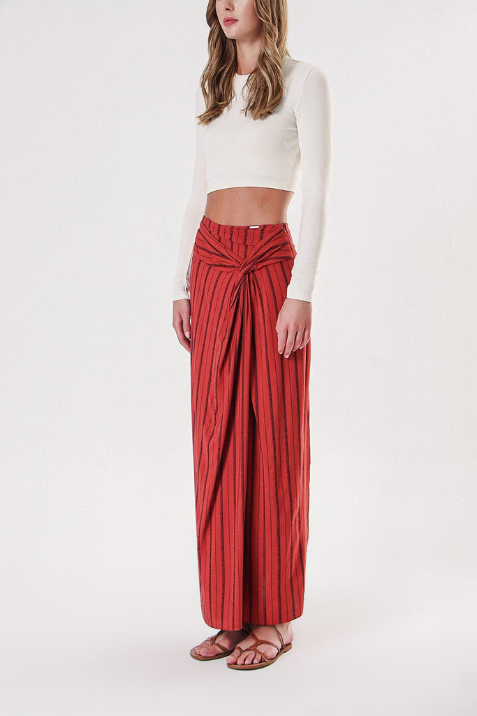 Cinnamon draped skirt 81197