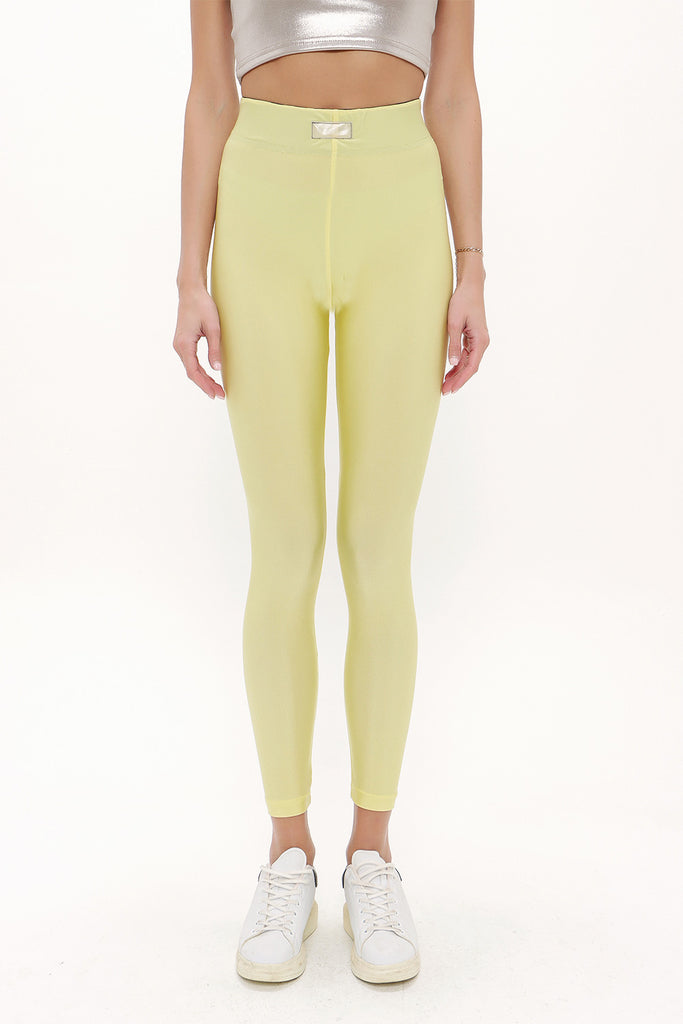 Yellow Woven  leggings 41322