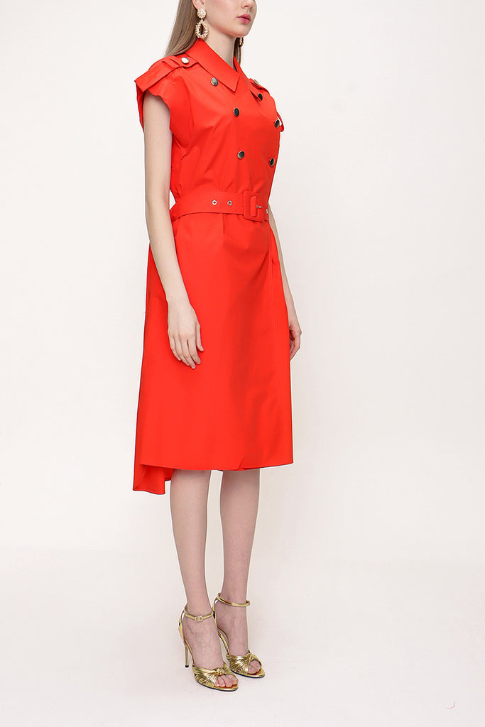 Red Shirt dress 93528