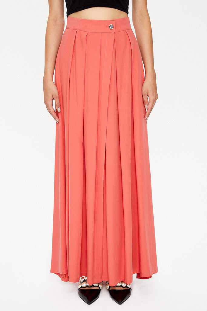 Coral Wrap-over maxi skirt  81068