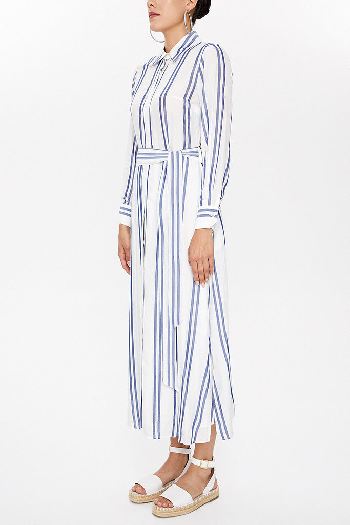 Blue Striped maxi dress  92879