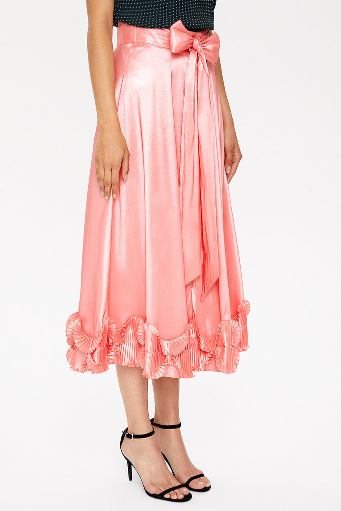 Pink Pleated skirt 81082