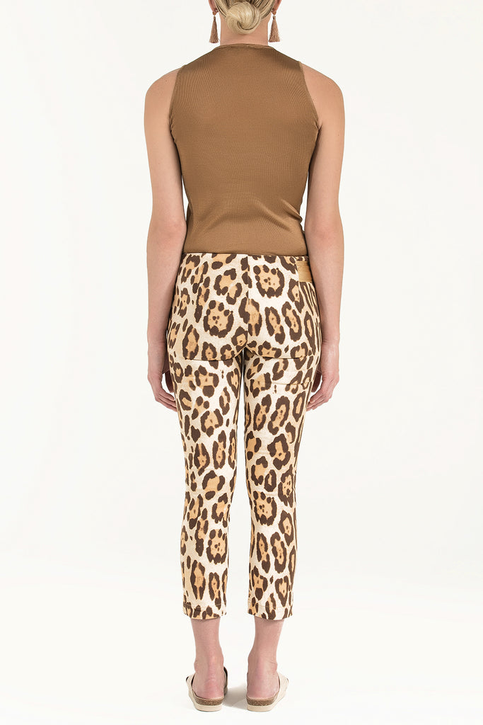 Pars Leopardskin  Printed pants 40904